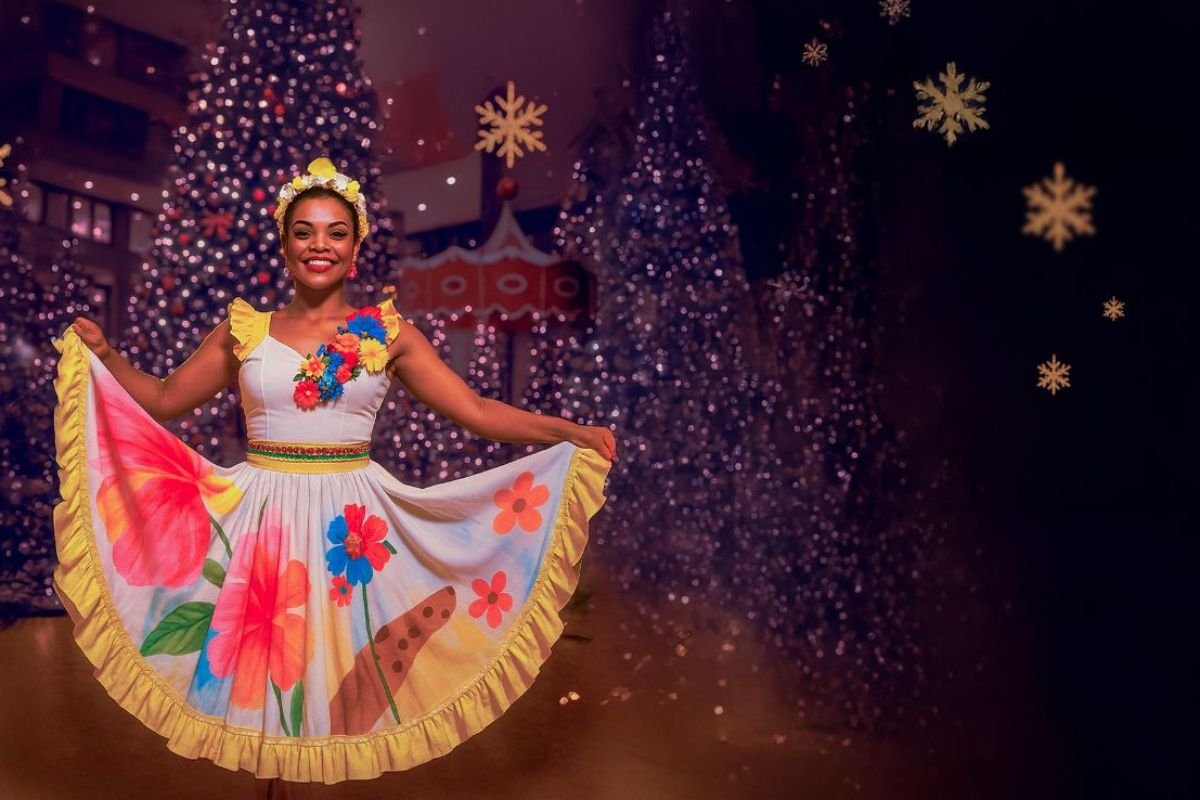 Flor Ribeirinha traz magia natalina ao Goiabeiras Shopping neste sábado (15)